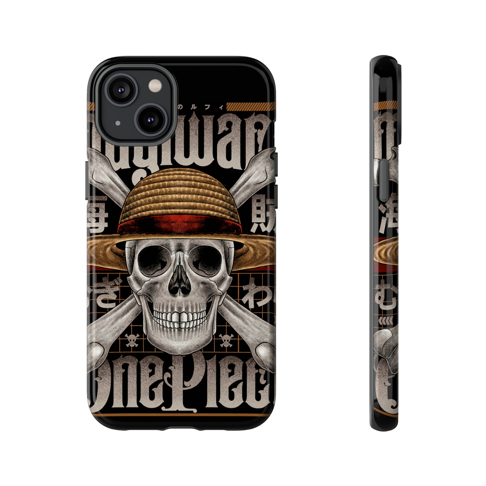 Mugiwara One Piece Tough Phone Cases - OtakuSuppliers Mugiwara One Piece Tough Phone Cases iPhone 14 Plus / Glossy