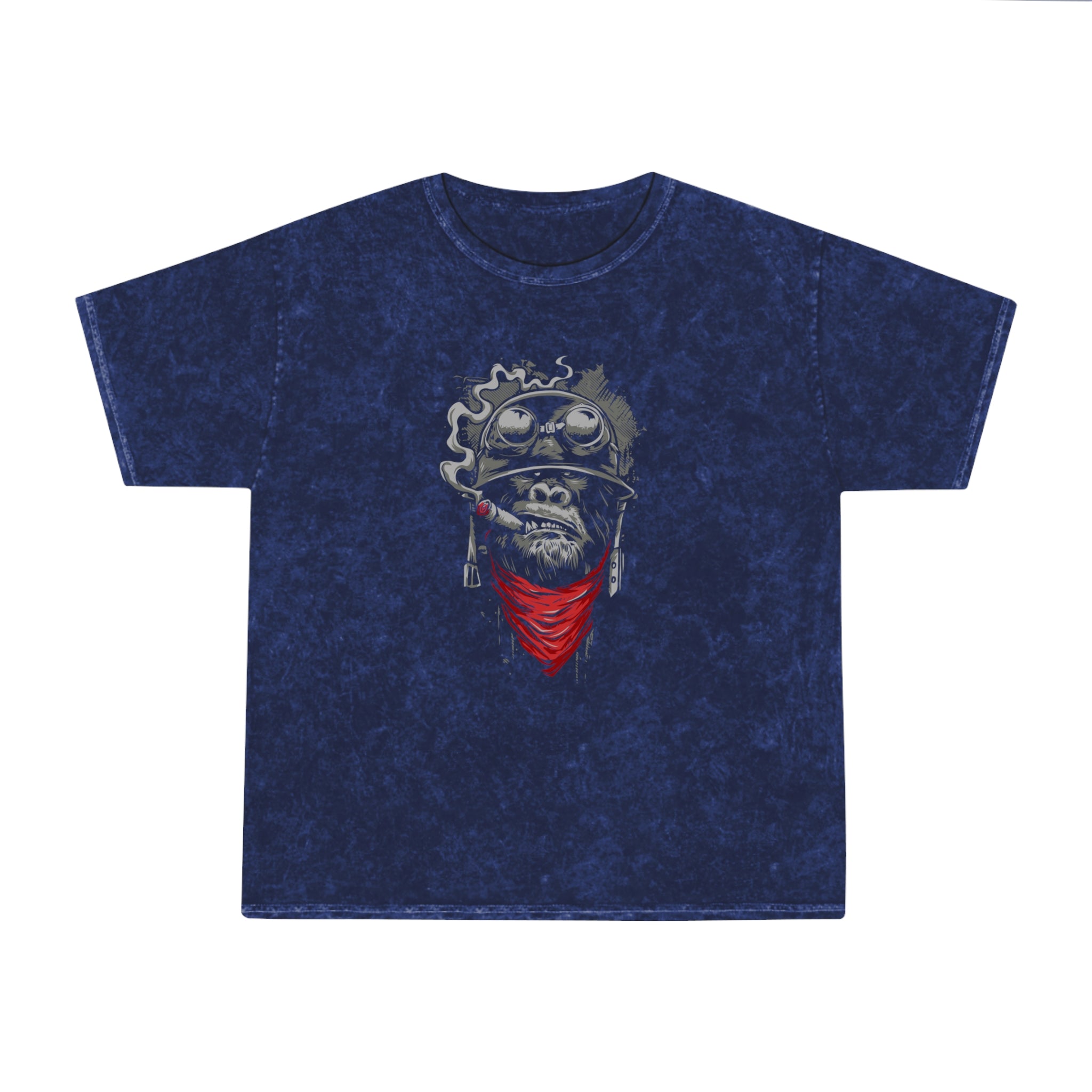 The Smoking Apes Mineral Wash T-Shirt - OtakuSuppliers The Smoking Apes Mineral Wash T-Shirt