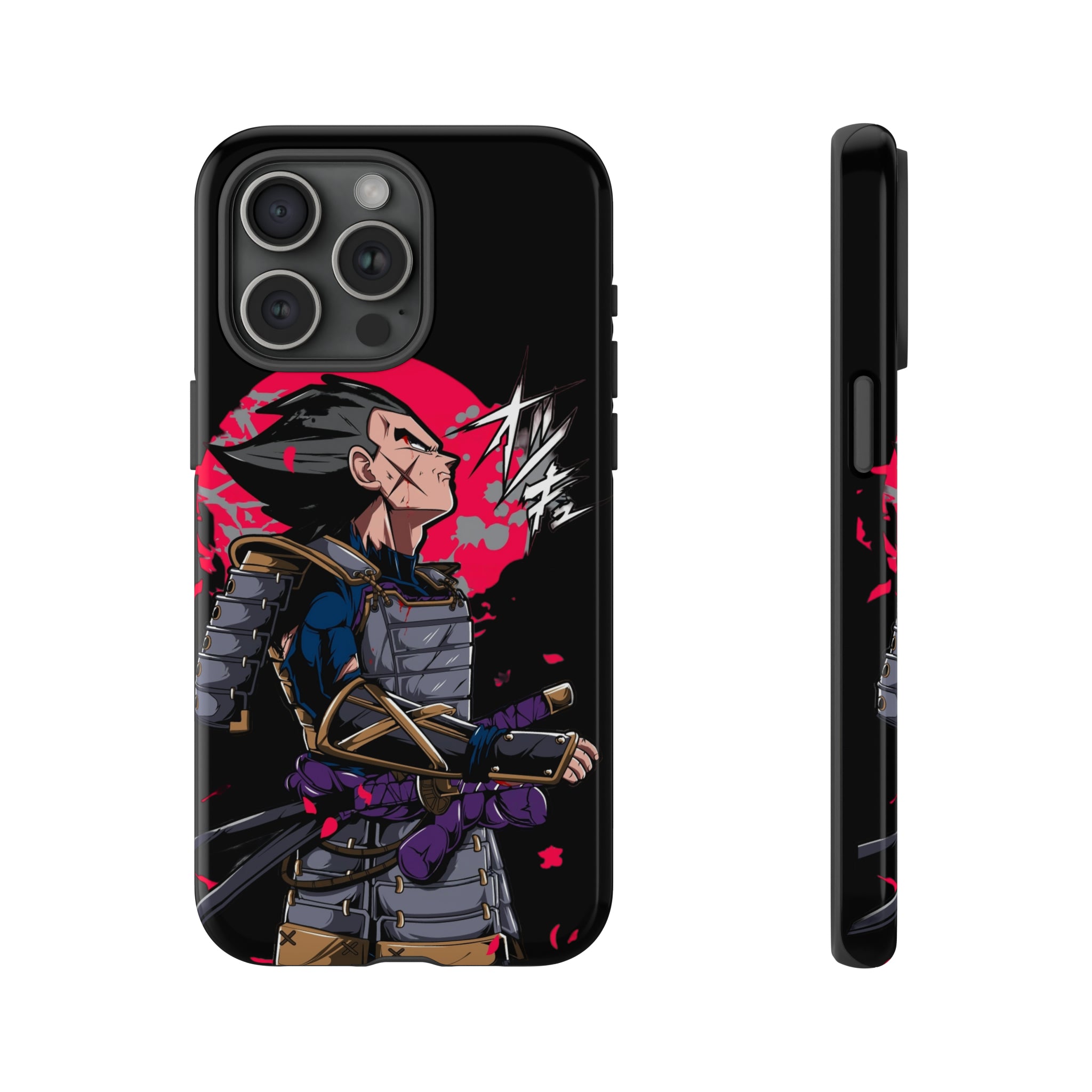 Samurai Vegeta Tough Phone Cases - OtakuSuppliers Samurai Vegeta Tough Phone Cases iPhone 15 Pro Max / Glossy