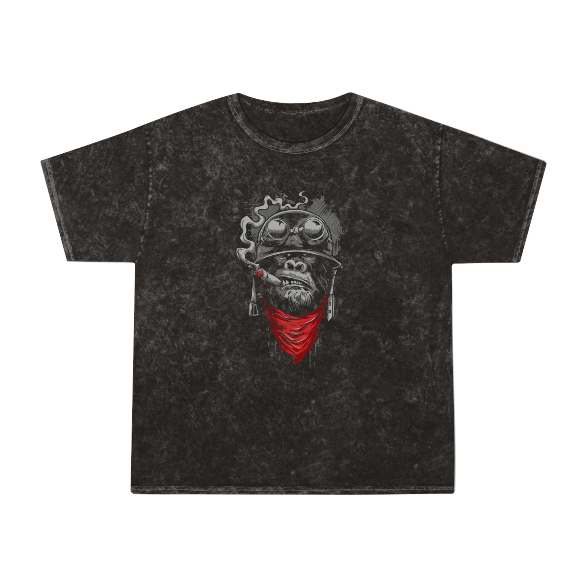The Smoking Apes Mineral Wash T-Shirt - OtakuSuppliers The Smoking Apes Mineral Wash T-Shirt
