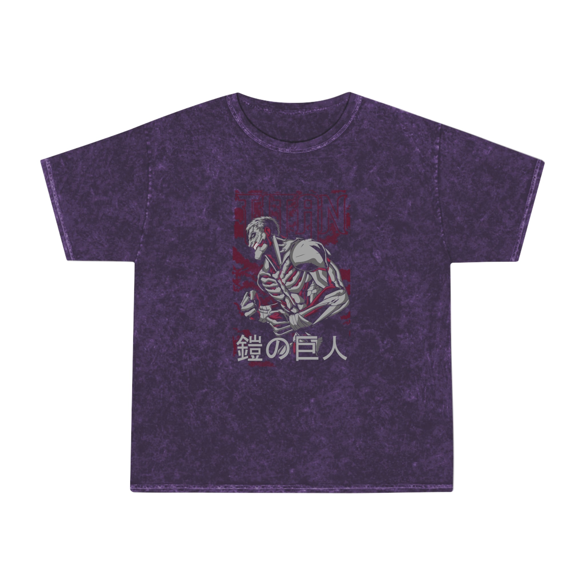 Attack on Titan Armored Titan Mineral Wash T-Shirt - OtakuSuppliers Attack on Titan Armored Titan Mineral Wash T-Shirt