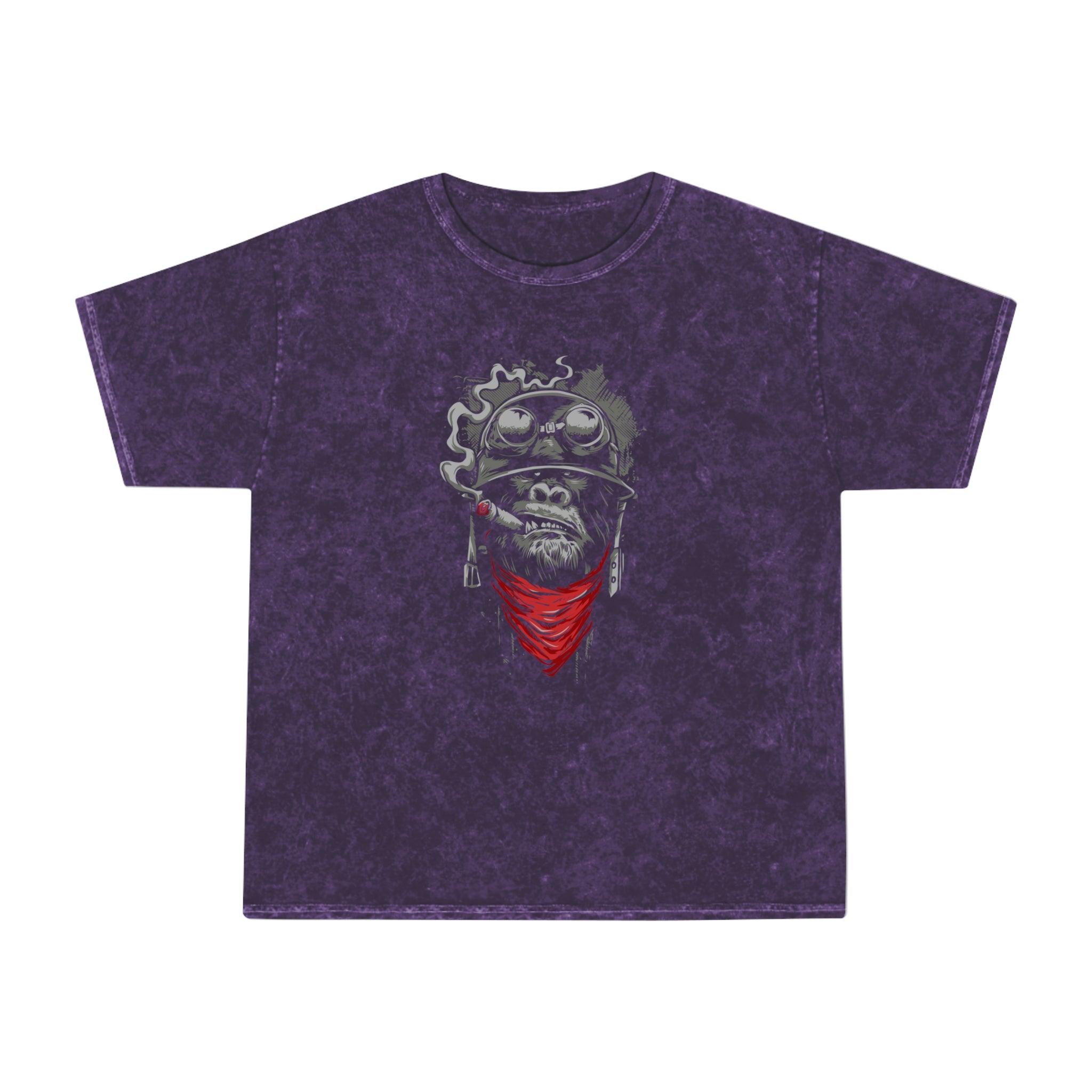 The Smoking Apes Mineral Wash T-Shirt - OtakuSuppliers The Smoking Apes Mineral Wash T-Shirt