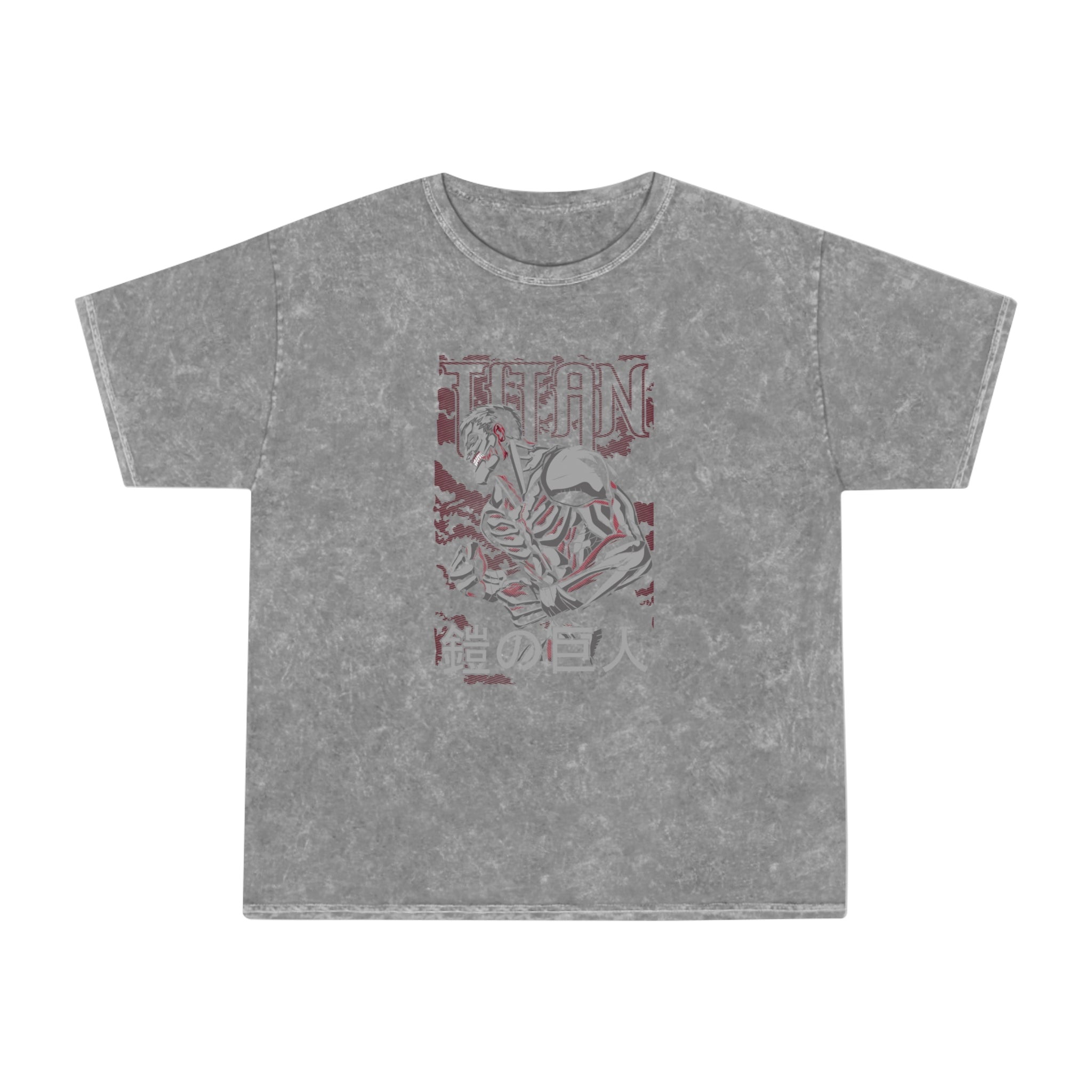 Attack on Titan Armored Titan Mineral Wash T-Shirt - OtakuSuppliers Attack on Titan Armored Titan Mineral Wash T-Shirt
