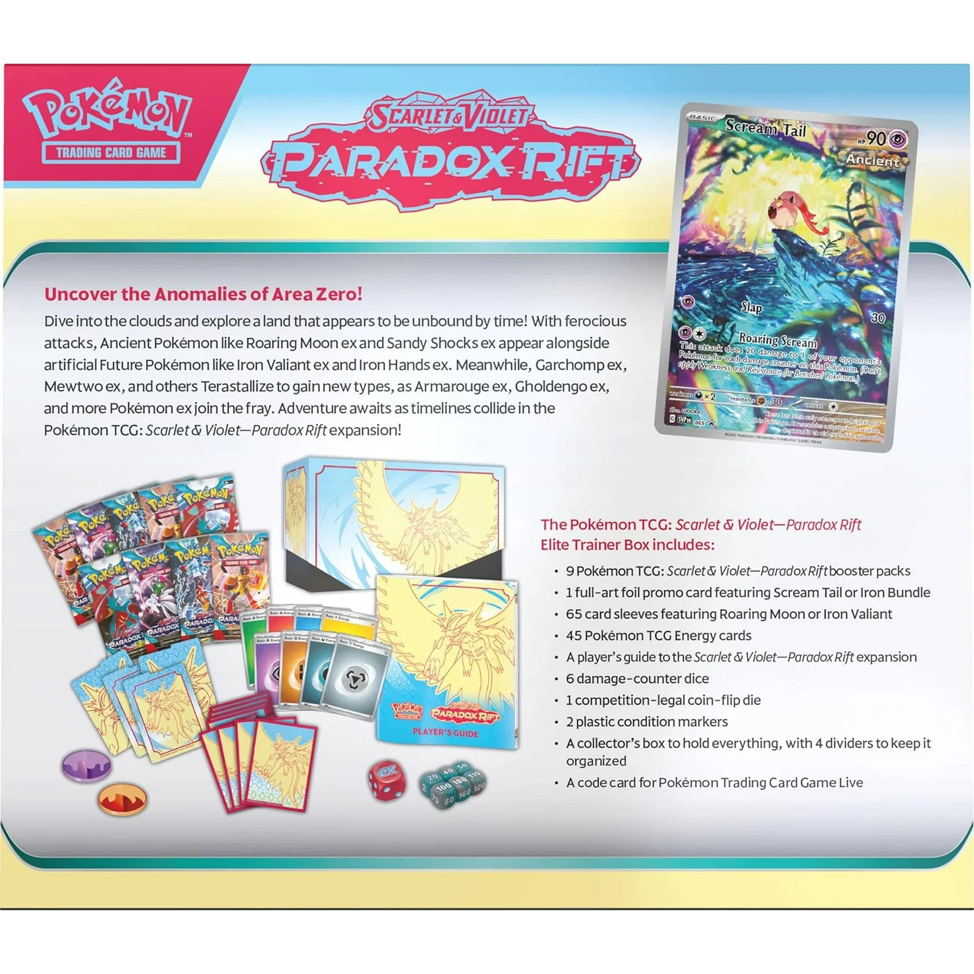 Pokemon TCG: Scarlet & Violet Paradox Rift Elite Trainer Box (Roaring Moon) - OtakuSuppliers