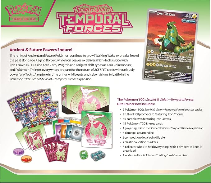 Pokemon TCG: Scarlet and Violet: Temporal Forces: Elite Trainer Box - OtakuSuppliers