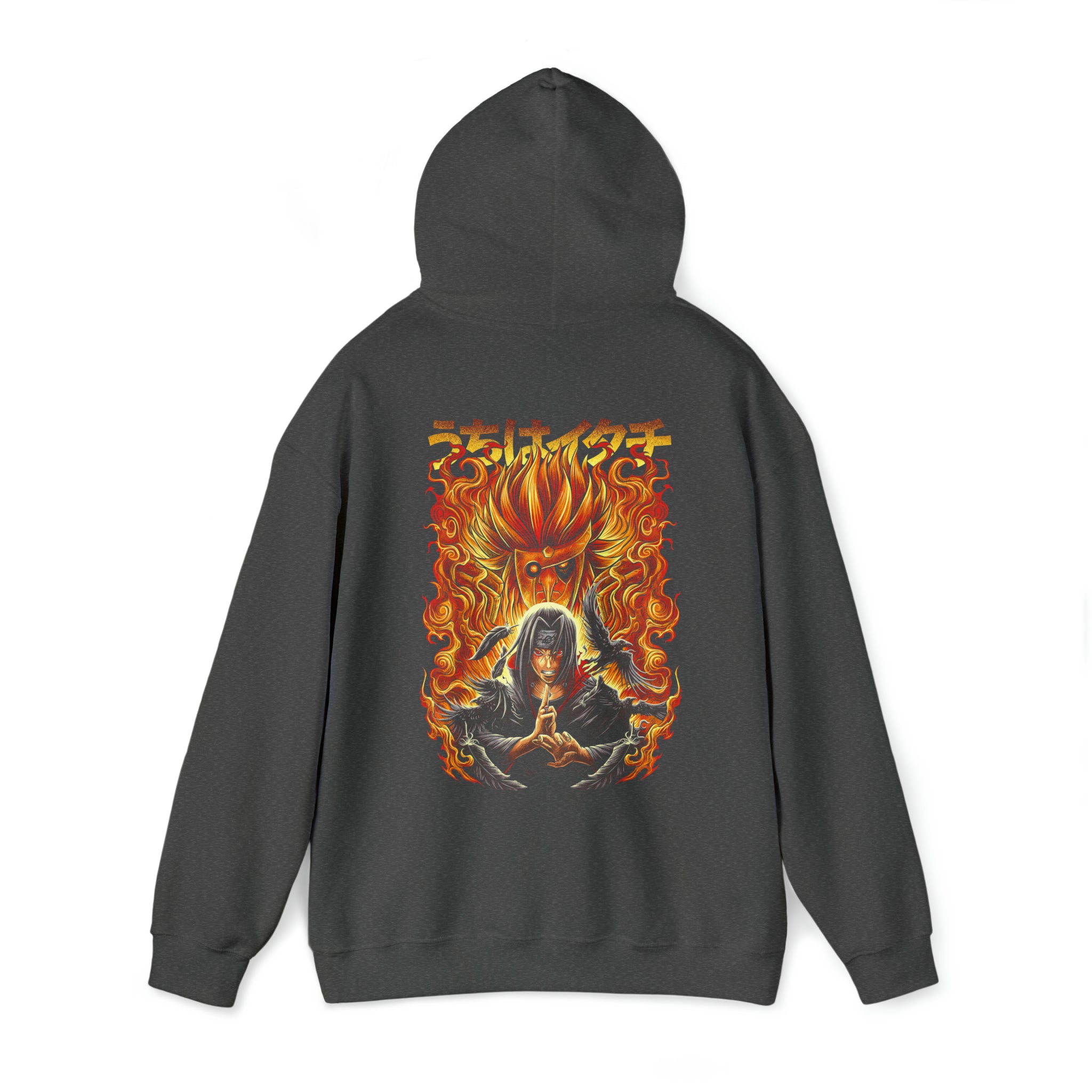 Itachi Susano Unleashed Hoodie - OtakuSuppliers Itachi Susano Unleashed Hoodie Dark Heather / S