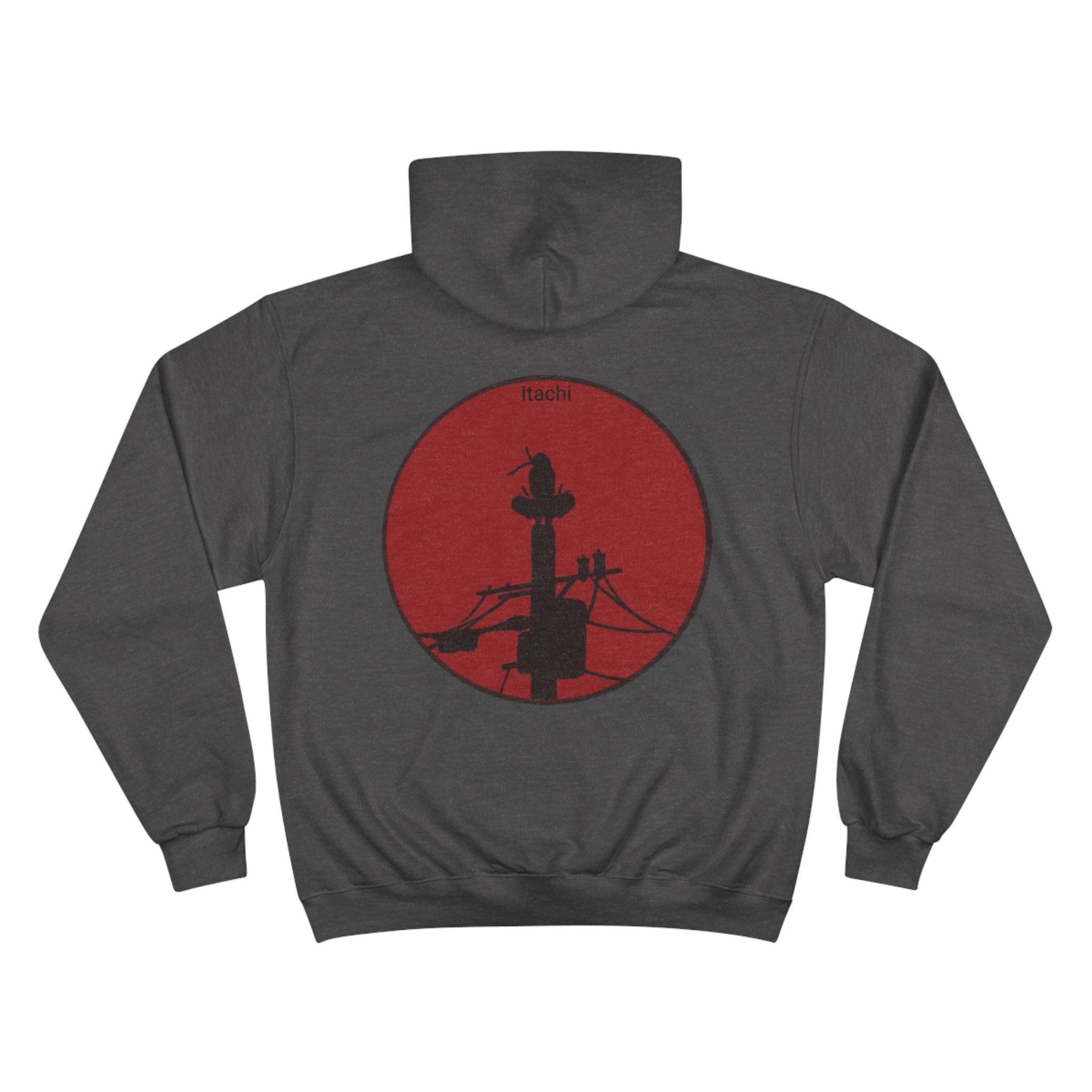 Champion Itachi Hoodie - OtakuSuppliers Champion Itachi Hoodie Charcoal Heather / S