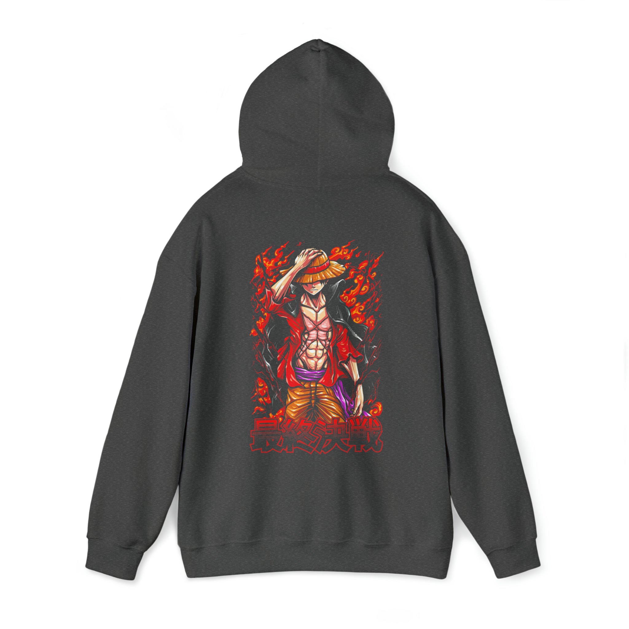 Beast Mode Luffy One Piece Hoodie - OtakuSuppliers Beast Mode Luffy One Piece Hoodie Dark Heather / S