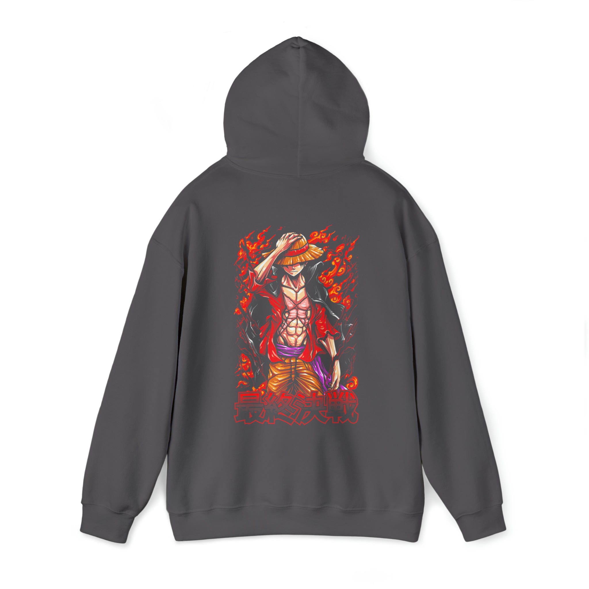 Beast Mode Luffy One Piece Hoodie - OtakuSuppliers Beast Mode Luffy One Piece Hoodie Charcoal / S