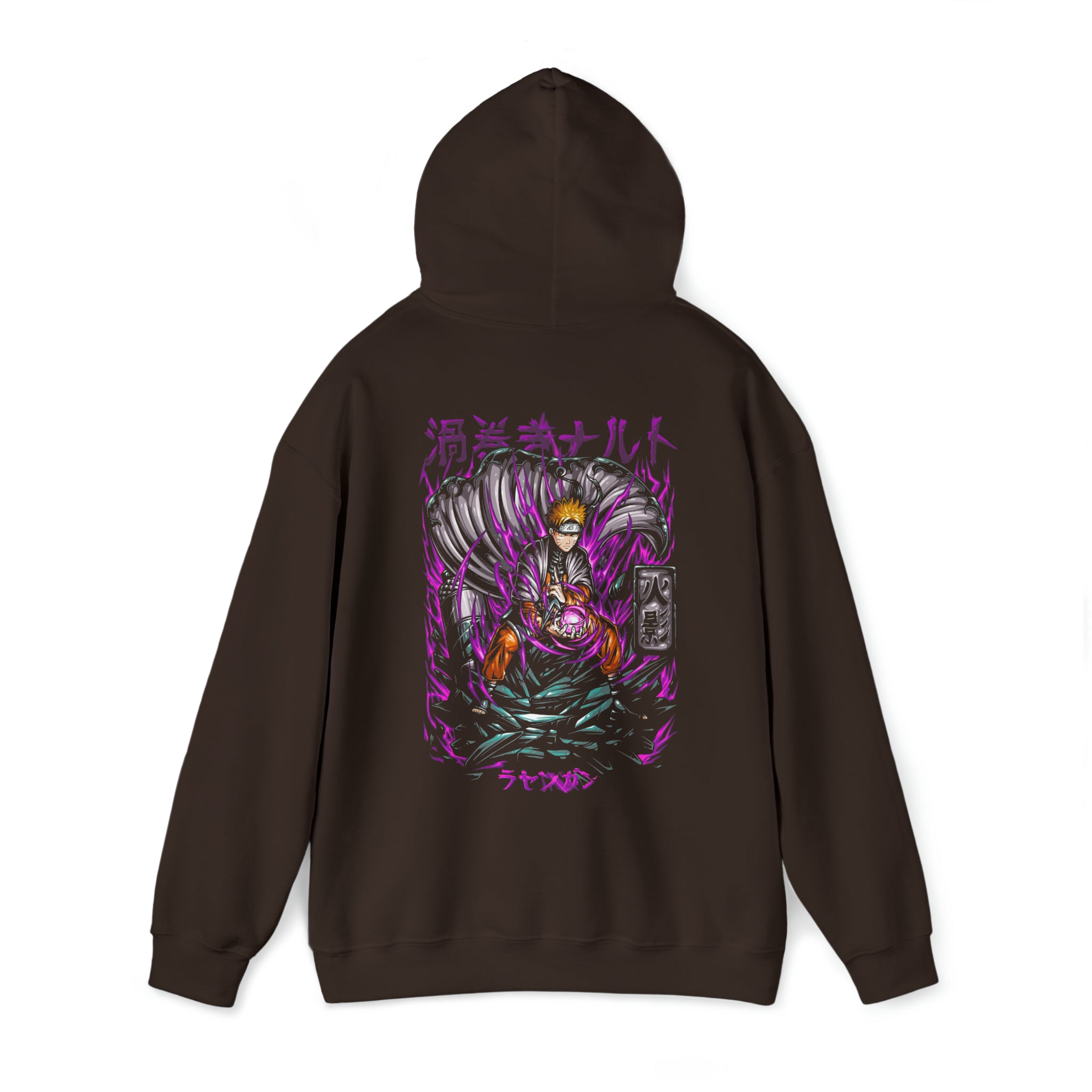 Naruto Rasengan Hoodie - OtakuSuppliers Naruto Rasengan Hoodie Dark Chocolate / S