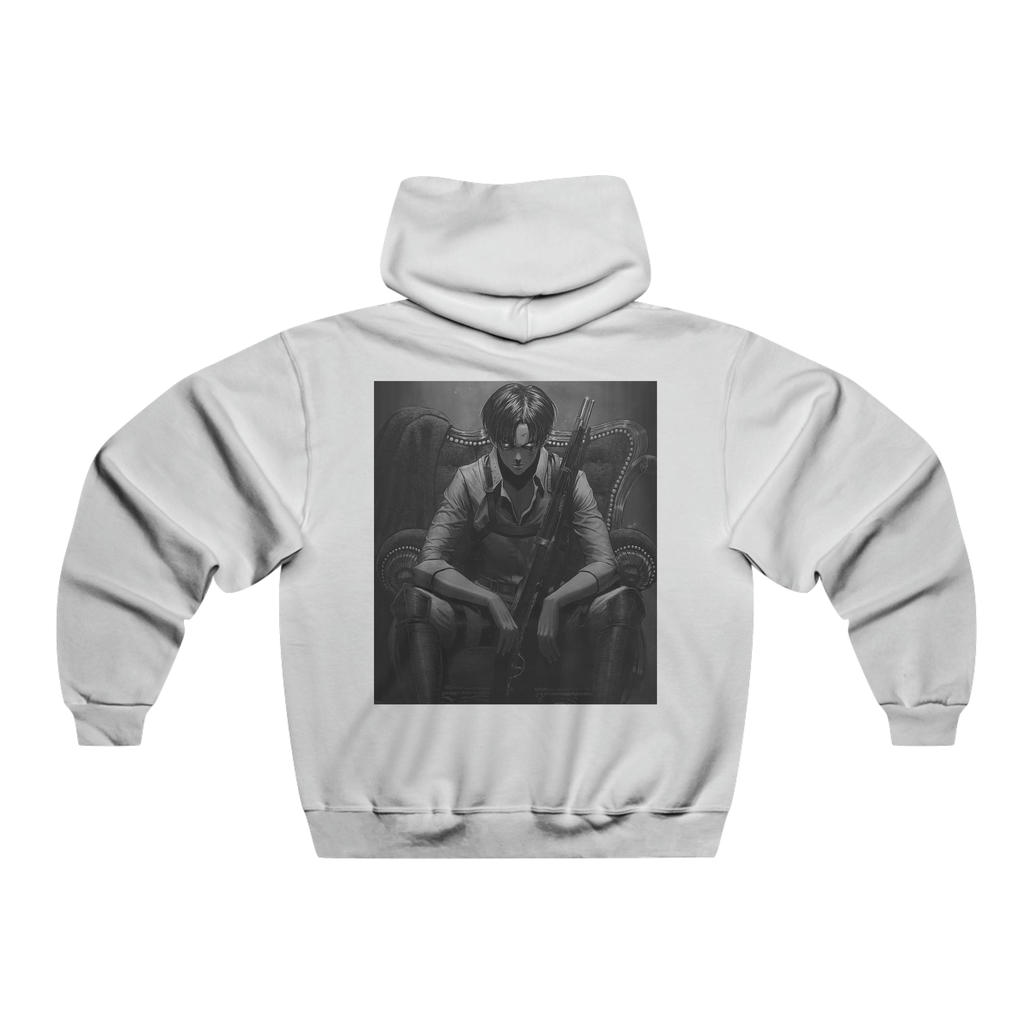 Levi Ackerman AOT Hooded Sweatshirt - OtakuSuppliers Levi Ackerman AOT Hooded Sweatshirt White / S