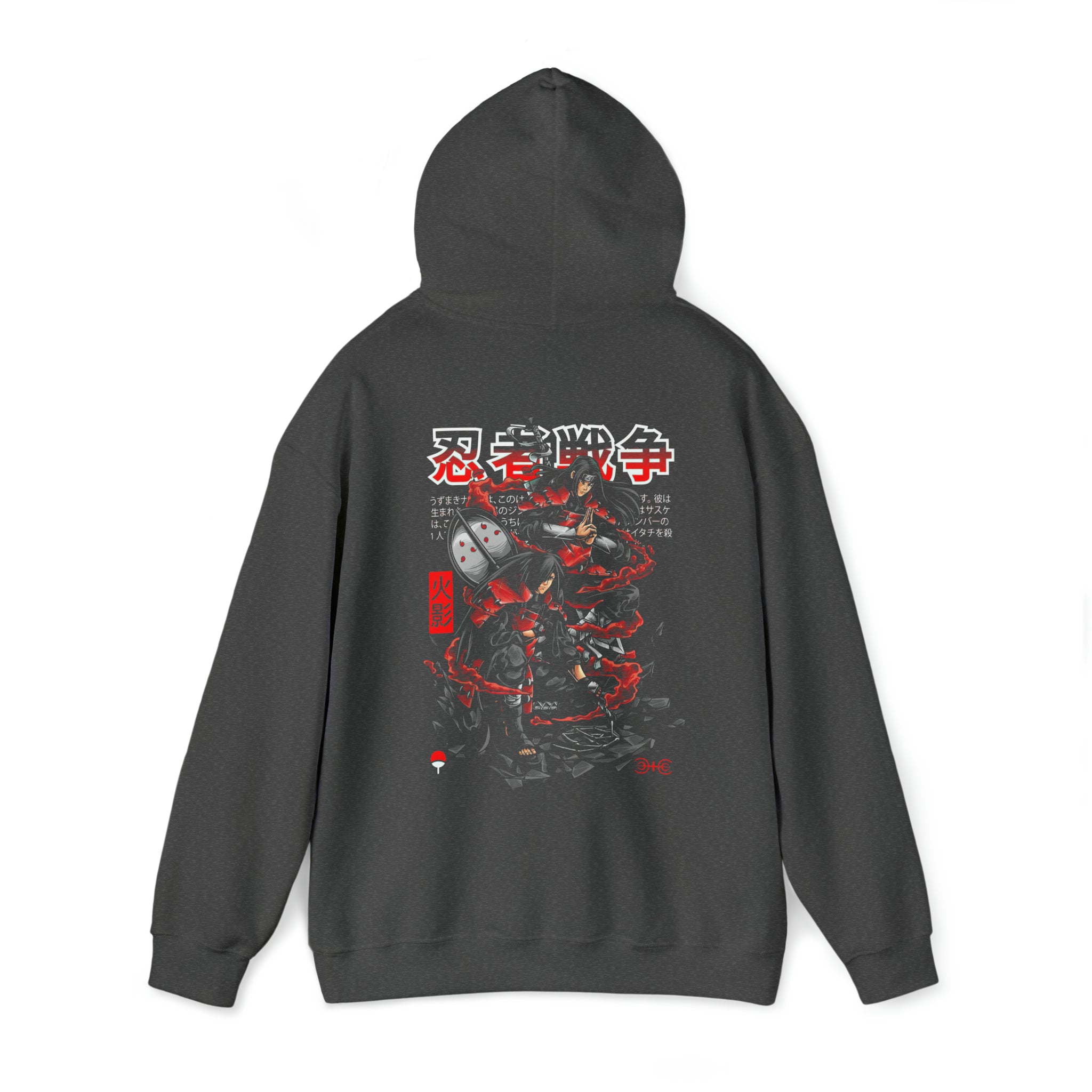 Hashirama and Madara Naruto Hoodie - OtakuSuppliers Hashirama and Madara Naruto Hoodie Dark Heather / S