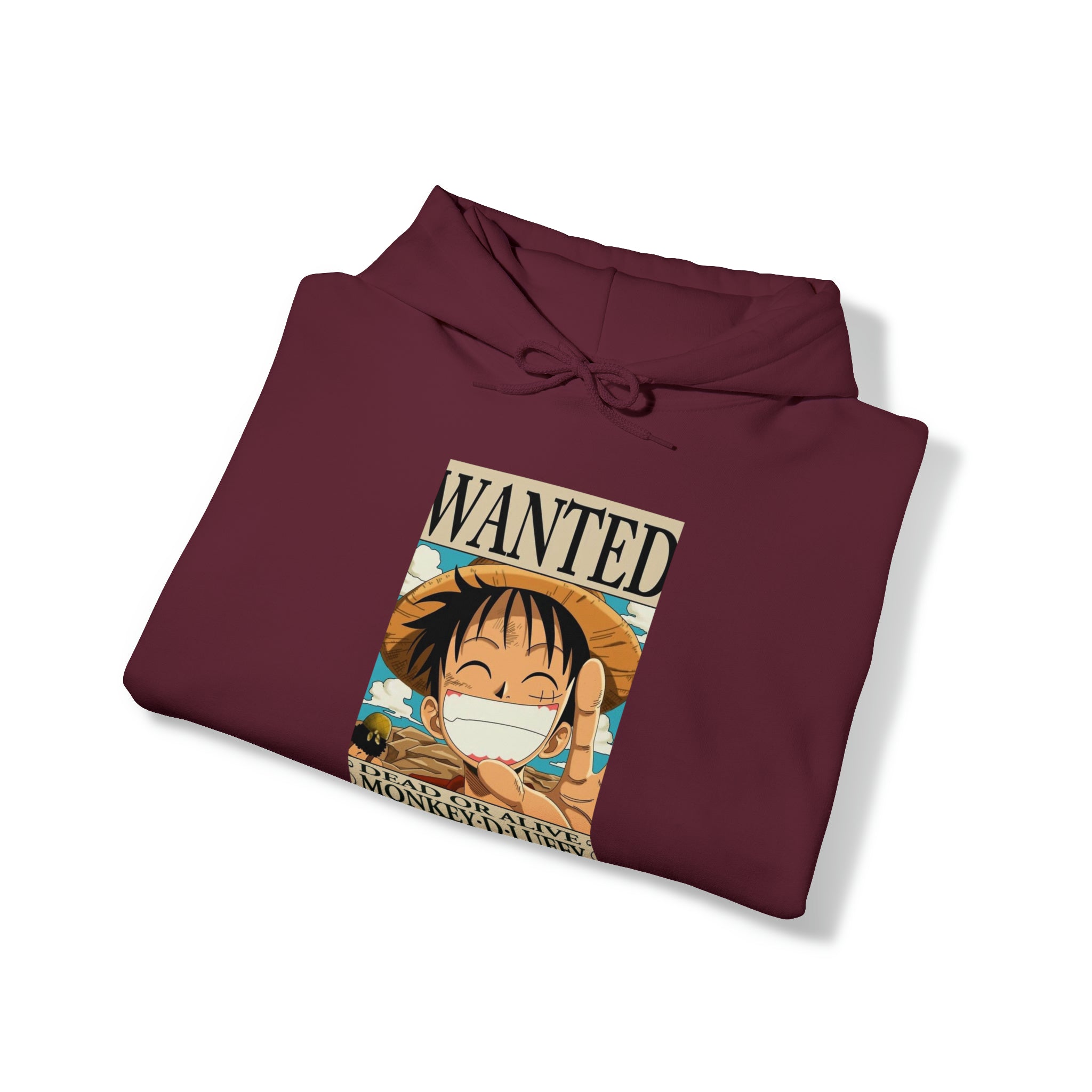 Luffy's Wanted Poster One Piece Hoodie - OtakuSuppliers Luffy's Wanted Poster One Piece Hoodie