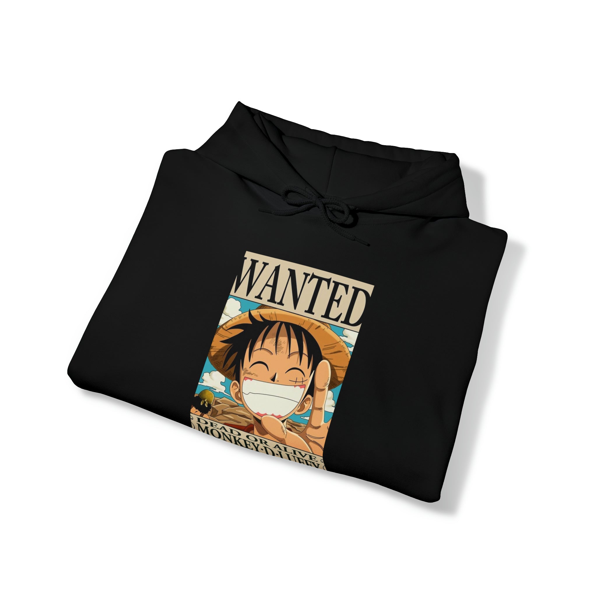 Luffy's Wanted Poster One Piece Hoodie - OtakuSuppliers Luffy's Wanted Poster One Piece Hoodie