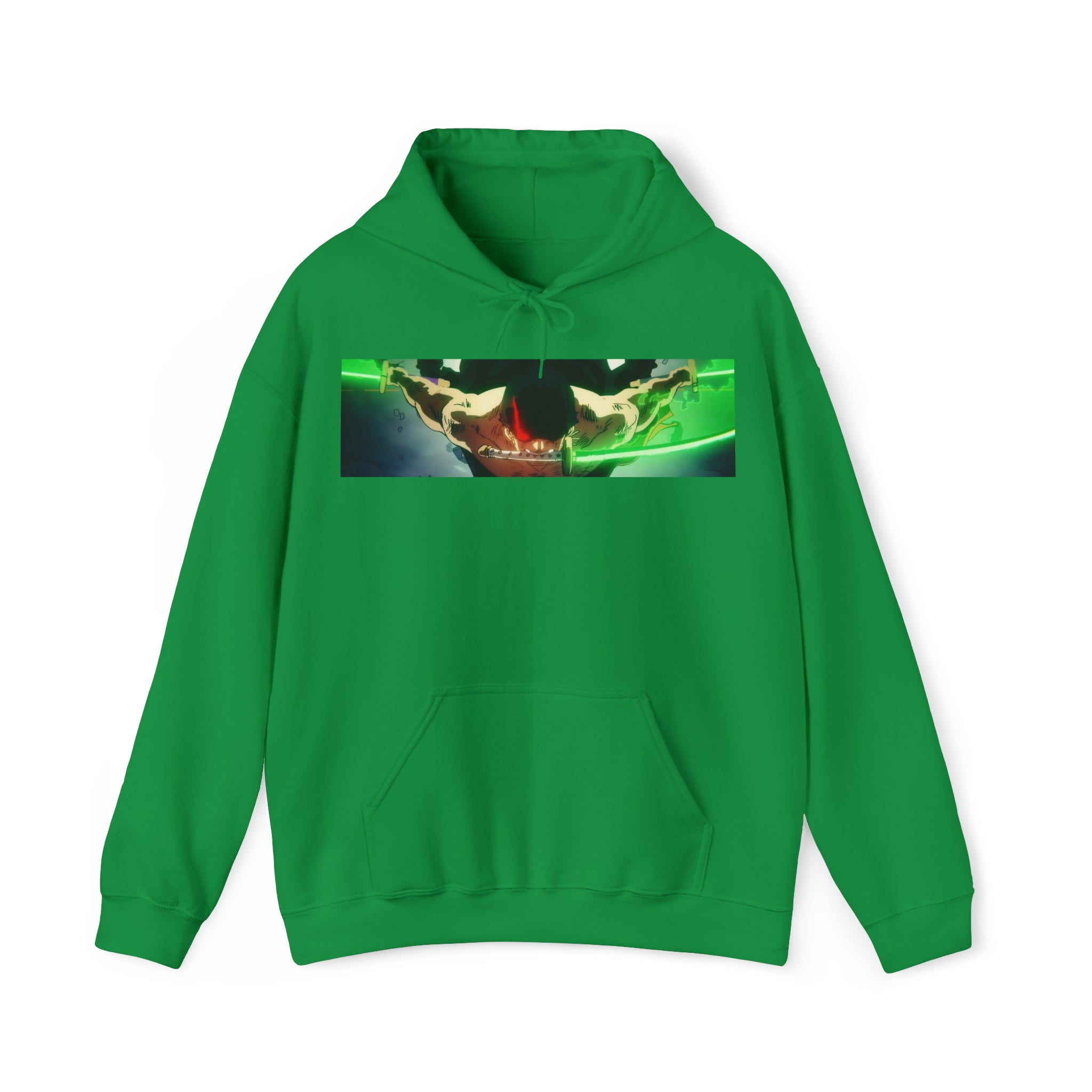 Zoro One Piece Hoodie - OtakuSuppliers Zoro One Piece Hoodie Irish Green / S