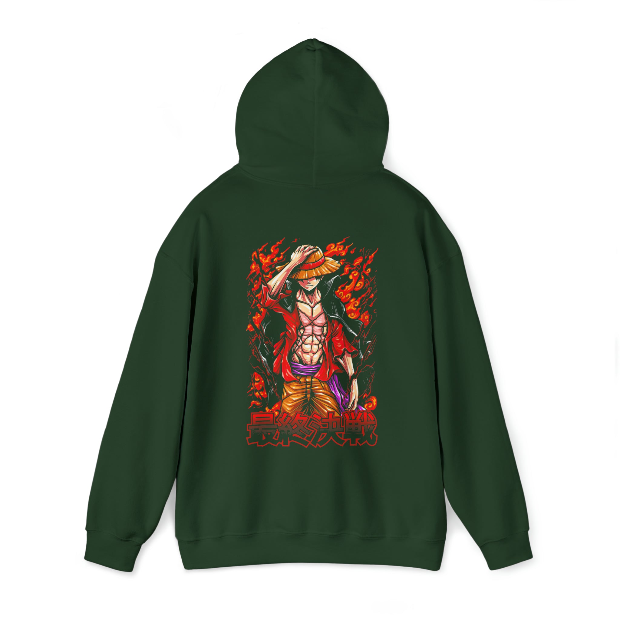 Beast Mode Luffy One Piece Hoodie - OtakuSuppliers Beast Mode Luffy One Piece Hoodie Forest Green / S