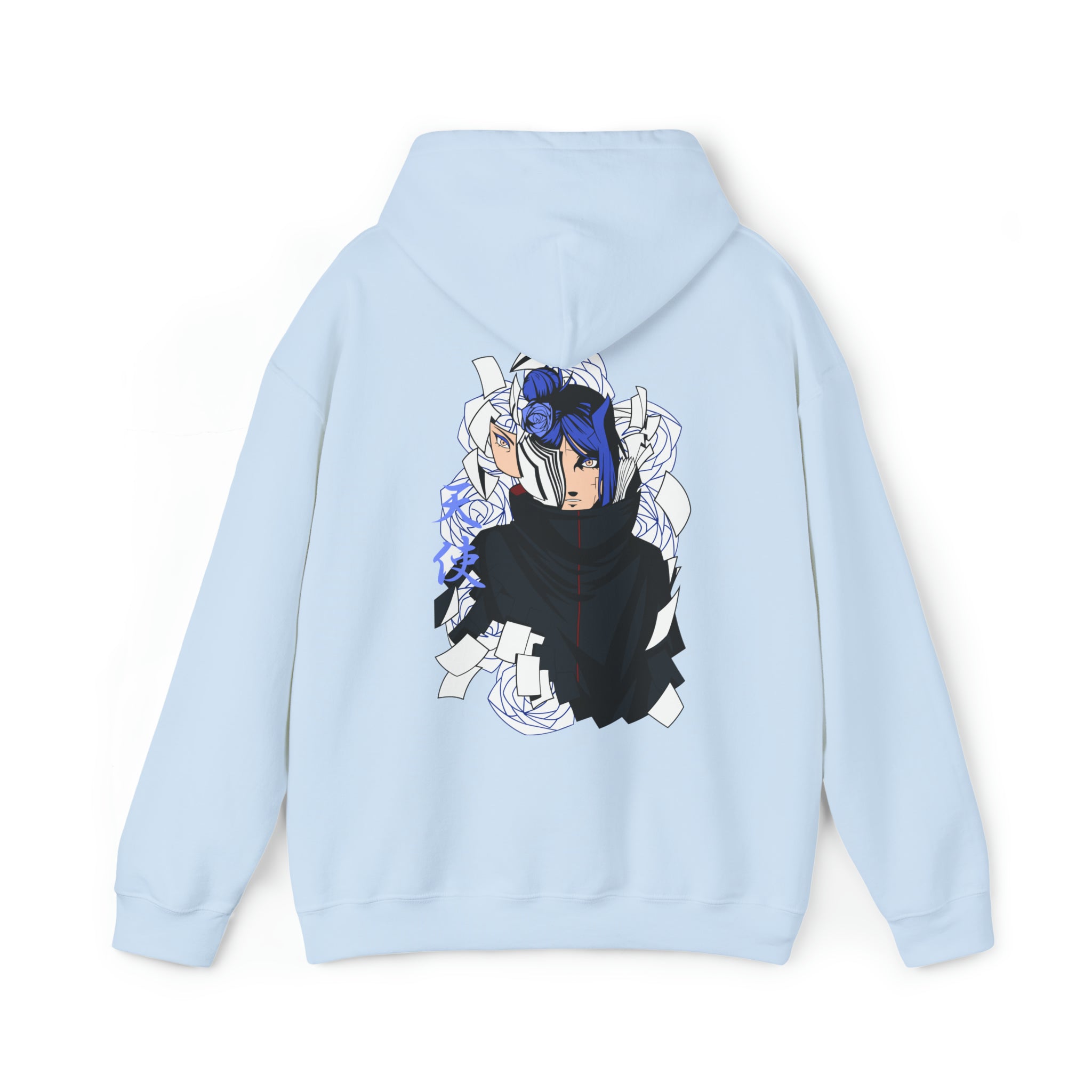 Konan Naruto Hoodie - OtakuSuppliers Konan Naruto Hoodie Light Blue / S
