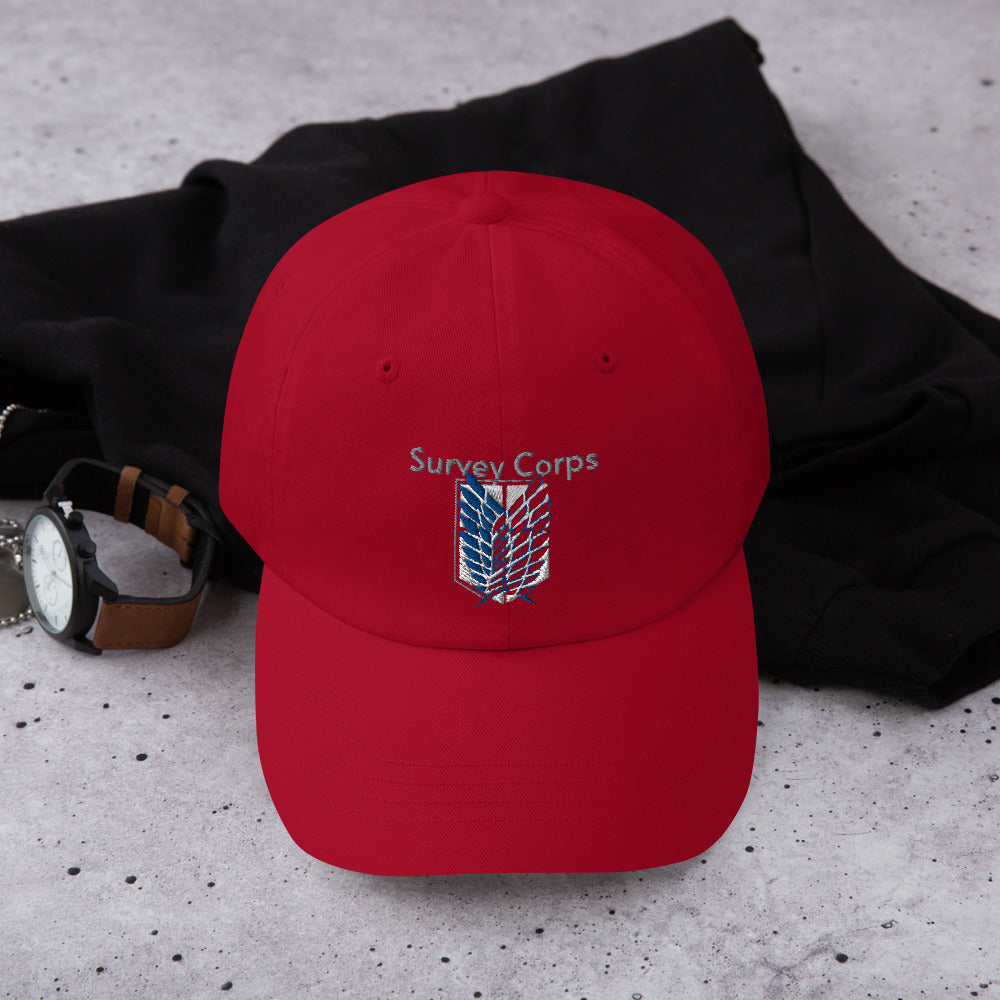 Survey Corps AOT hat - OtakuSuppliers Survey Corps AOT hat Cranberry