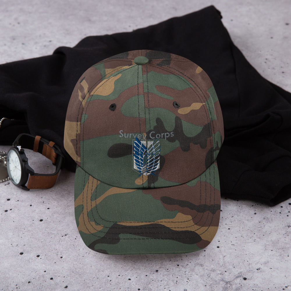Survey Corps AOT hat - OtakuSuppliers Survey Corps AOT hat Green Camo